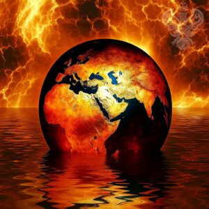 Fiery Earth burning