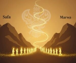 Glowing beings at Safa and Marwa