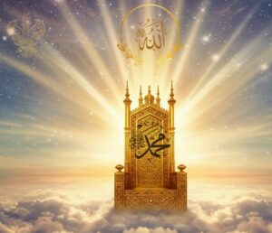 Heavenly golden throne