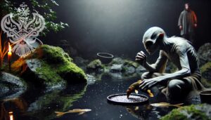 gollum eating fish. lord of the rings