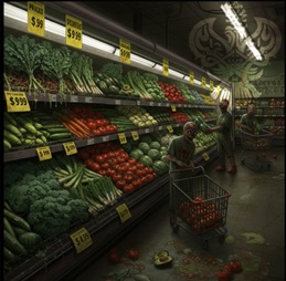 Grocery store produce