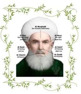 Grandshaykh with 7 essences of Holy Face