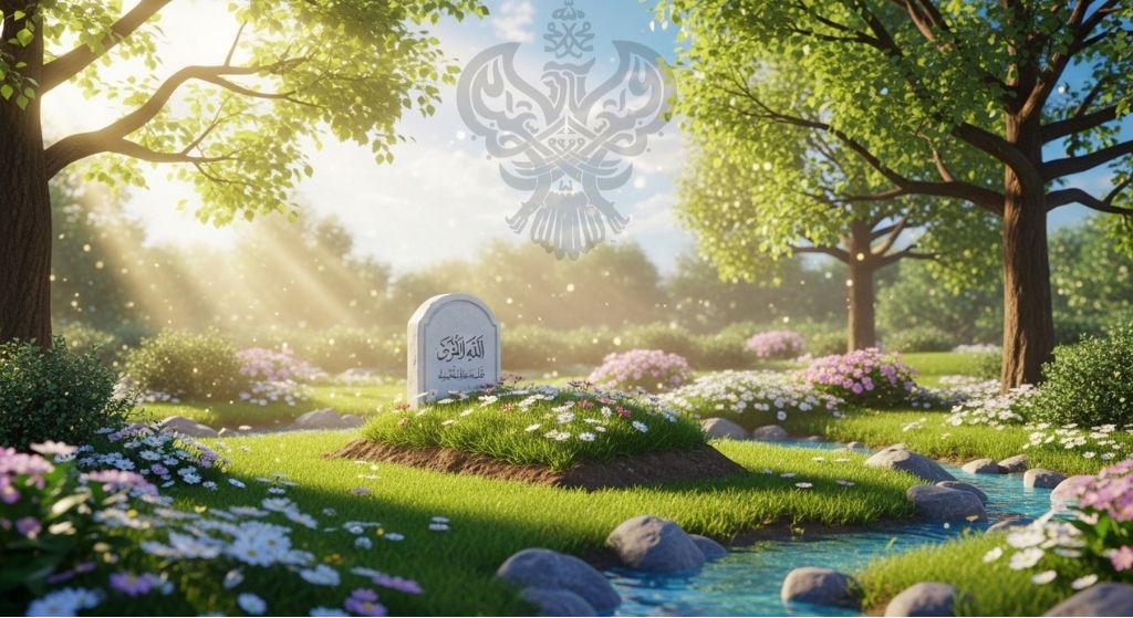 Heavenly peaceful grave