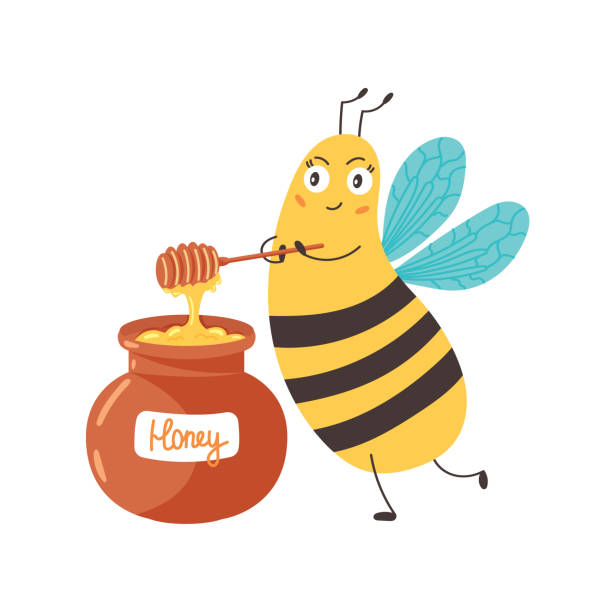 honey bee, honey, sweetness, jar, pot of honey, good character