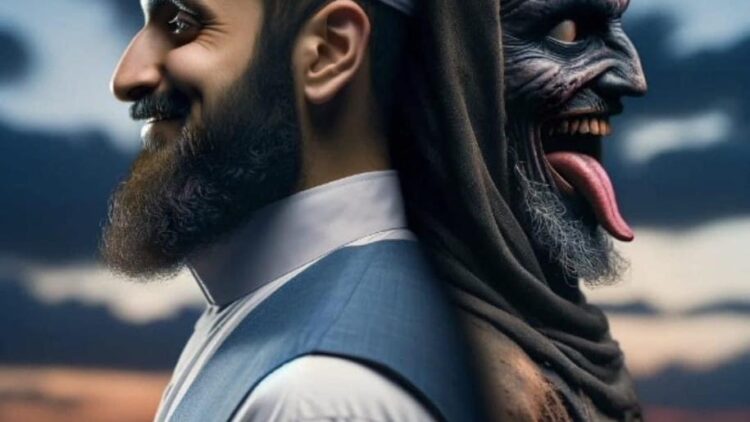 hypocricy man and demon together
