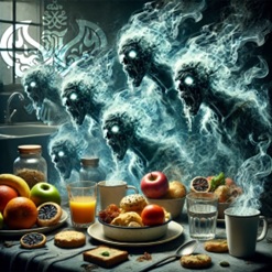 Jinn inhaling food energies