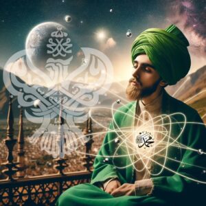 Man meditating with Muhammadan heart