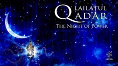 lailatul Qadr – night of power, moon, Hub Rasul logo
