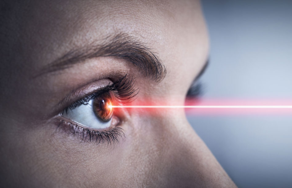 laser coming from eyes