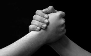 loyalty, two hands togather