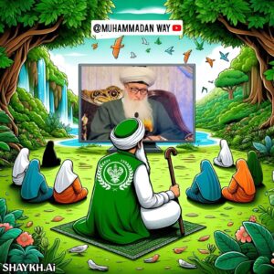man represents shaykh in home