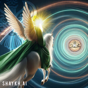 Isra wal Miraj, ascension, man-buraq-towards-prophet-s, shaykhAI