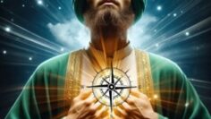 man-compass-chest