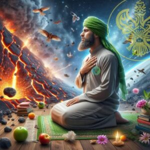 man contented in time of calamity