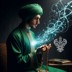Man's heart is lit while doing dua with tasbih