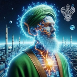 Electric currents of energy running through man