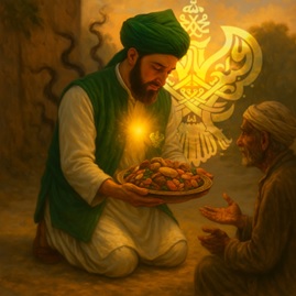 Man feeding dates