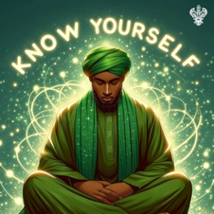 Man meditating to know himself