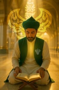 Man reading Holy Qur'an
