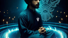 man-sitting-blue-ring-fire