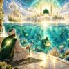 man sitting by Muhammdan ocean