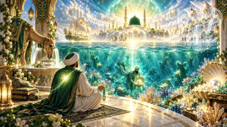man sitting by Muhammdan ocean