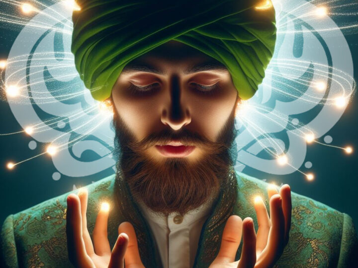 man-turban-lights-emanating-head-hands