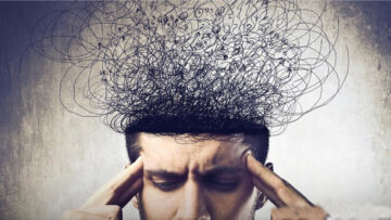 mental illness, hands on head, crazy man