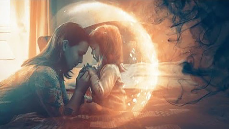 mom child pray bedtime energy shield