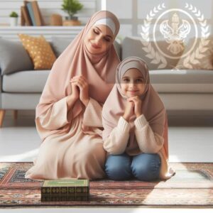 mother and daughter sitting together