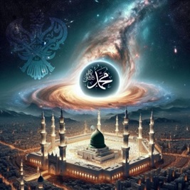Muhammad (s) name above Madinatul Munawara