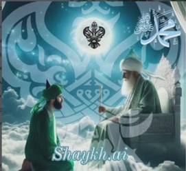 Murid sitting in front of shaykh