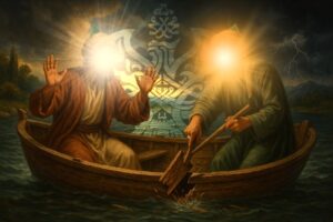 Nabi Musa (as) and S. Khidr (as) in broken boat
