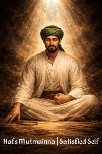 Man meditates in Nafs Mutmainna