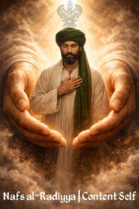 Man standing in Divine hands