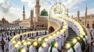 Naqshbandi chain up the stairs