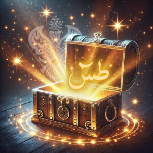 Open treasure chest with TaSeen