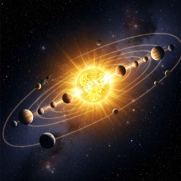 Planets aligned with Muhammadan sun