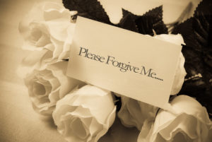 please forgive me note with roses asking forgiveness from others