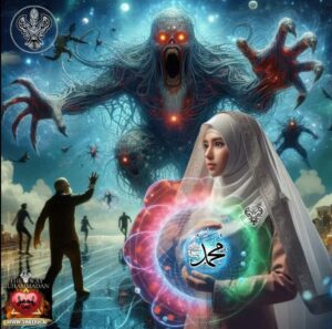 Muhammad sws in heart of woman, devils running away
