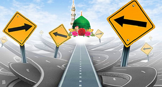 road signs, straight path, medina