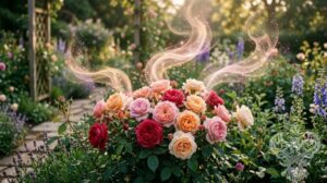 Roses emitting pleasant fragrance