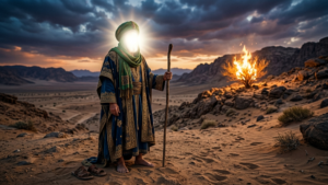 S. Musa (as) removes his shoes close to the fire
