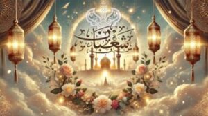 Lights, flowers and clouds of Sha'ban