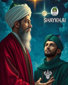 Sufi student accompanying a Shaykh