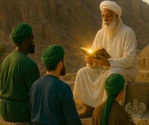 Shaykh reads book to students