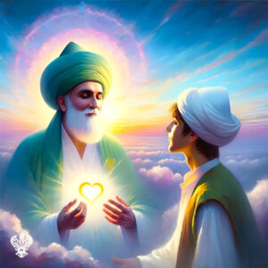 shaykh teaching student with love