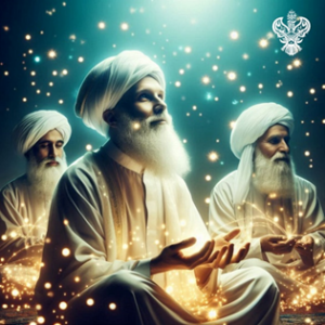 Shaykhs sitting together doing dua