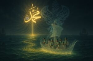 Ship of souls floating under S. Muhammad (s) name