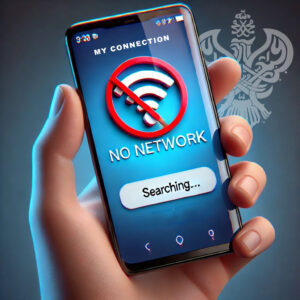 Smartphone with no network or wifi connection